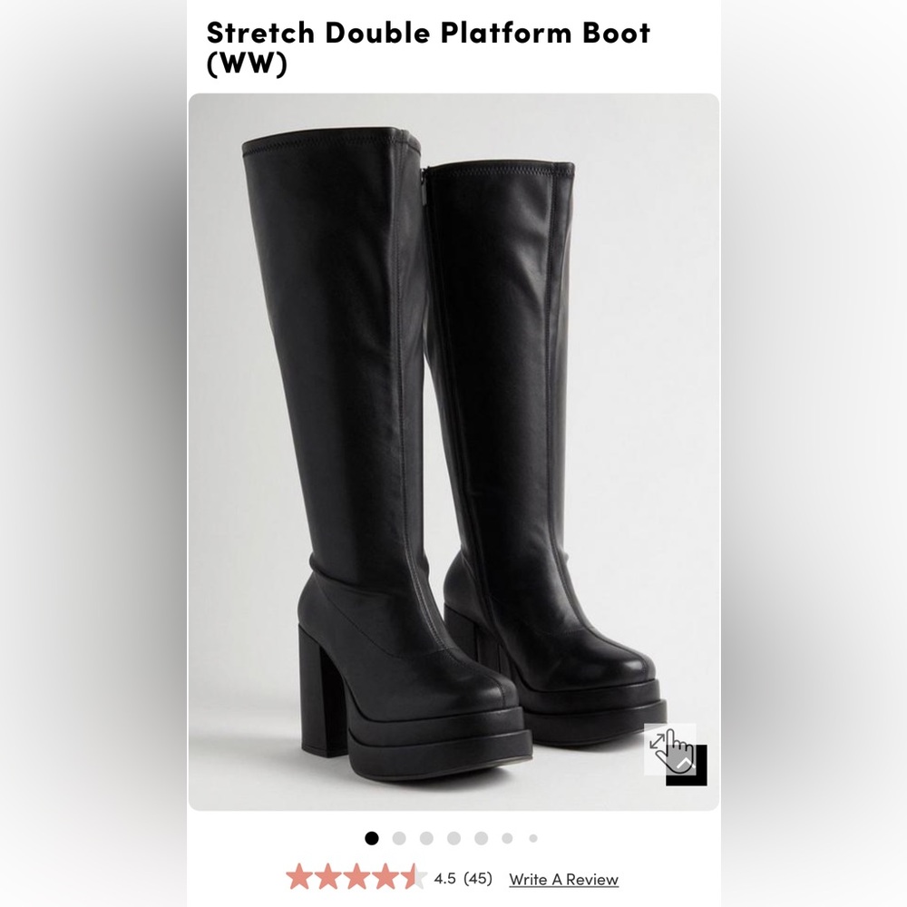 Torrid Stretch Platform Boot 7.5 WW